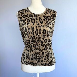 Vintage Leopard Print Tank Top